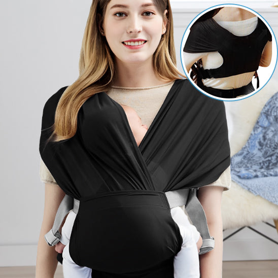 porte bebe ergonomique écharpe noire