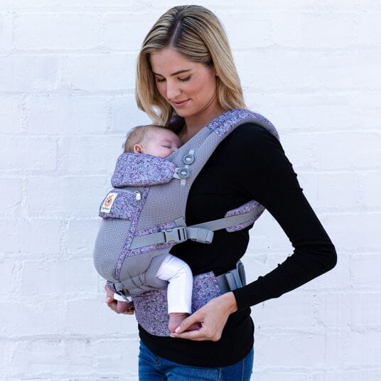 Porte Bébé - BreathBabyBag™ - Mauve Lavande